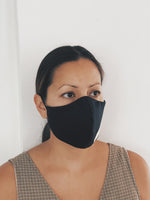 Load image into Gallery viewer, ADULT BLACK WRAP ROUND  MASK (UNISEX)
