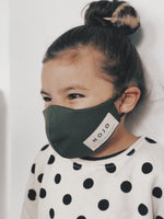 Load image into Gallery viewer, KIDS OLIVE WRAP ROUND PREVENTION MASK
