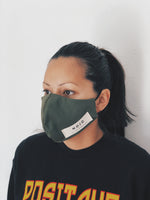 Load image into Gallery viewer, ADULT OLIVE WRAP ROUND  MASK (UNISEX)
